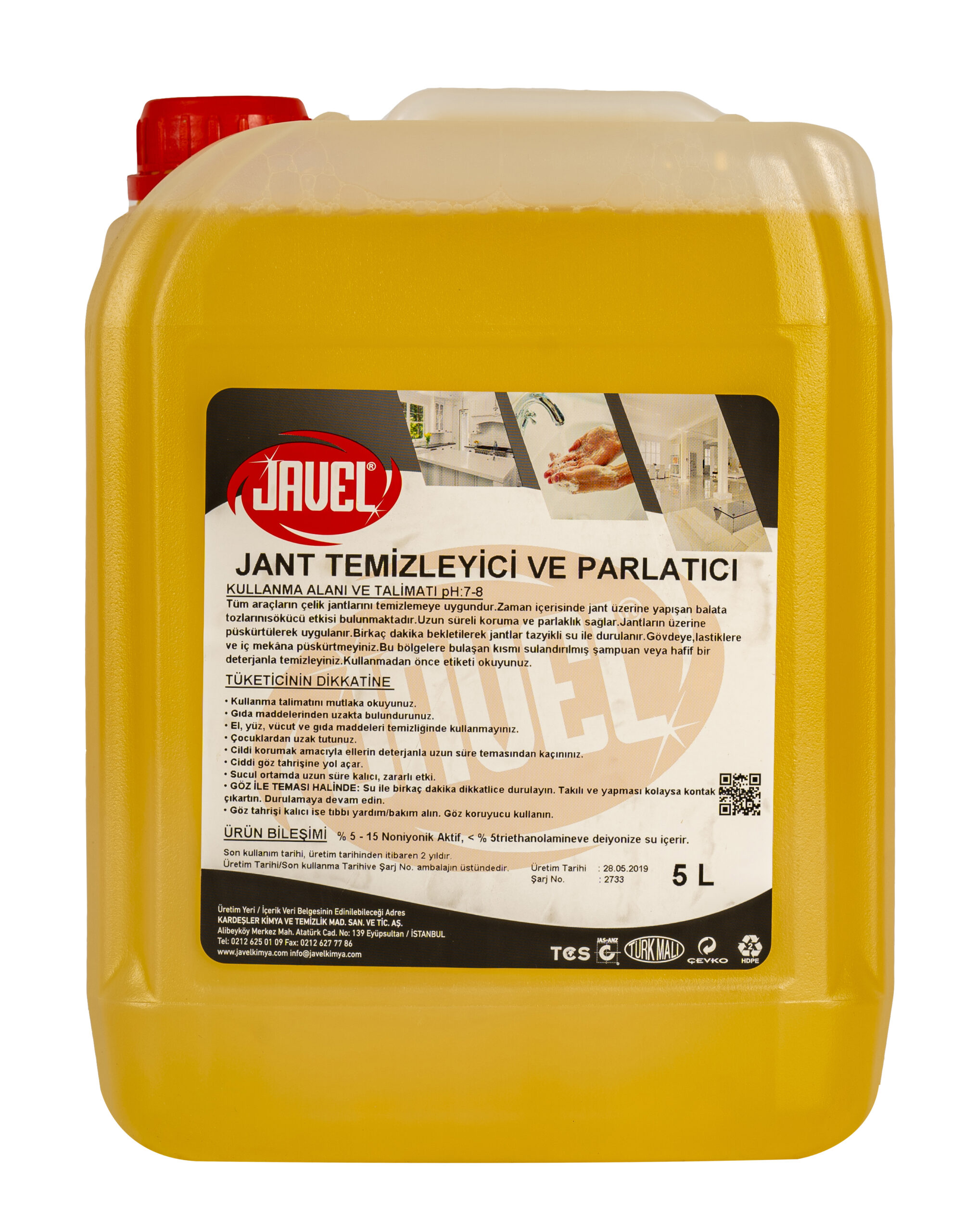 jant temizleyici ve parlatıcı 5L